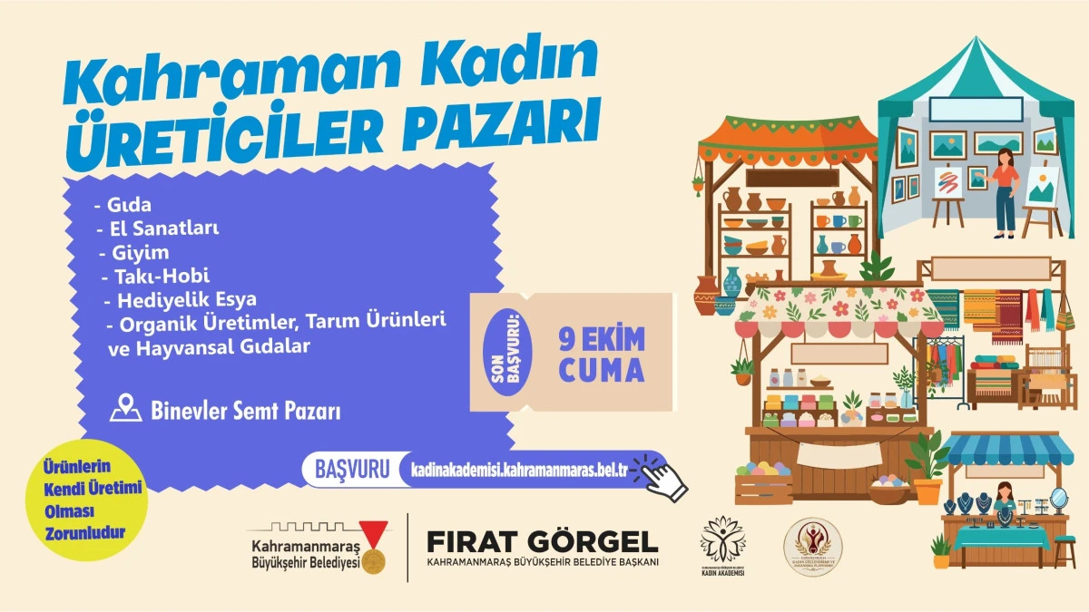 B&uuml;y&uuml;kşehir&rsquo;den Kadın Emeğine G&uuml;&ccedil;l&uuml; Destek; Kahraman Kadın &Uuml;reticiler Pazarı Kuruluyor!