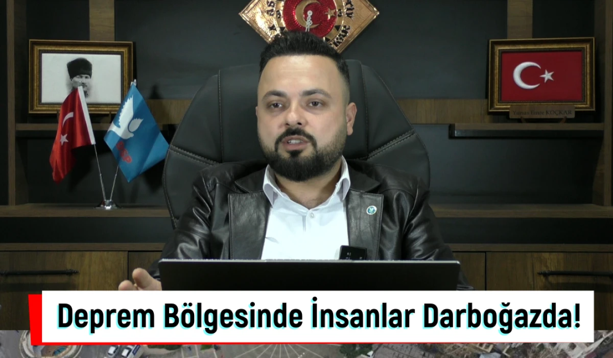 Deprem b&ouml;lgesinde insanlar darboğaz i&ccedil;erisinde!